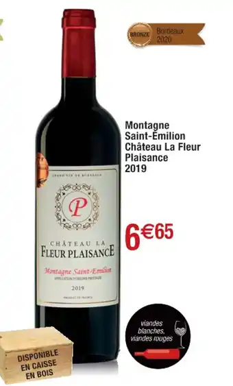Cora x Carrefour Montagne Saint-Emilion Chateau La Fleur Plaisance 2019 offre