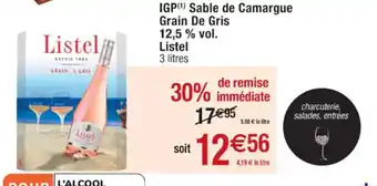 Cora x Carrefour IGP Sable De Camargue Grain De Gris 12,5 % Vol Listel offre