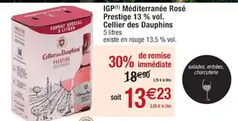 IGP Méditeranée Rosé Prestige 13% Vol "Ceillier Des Dauphins"