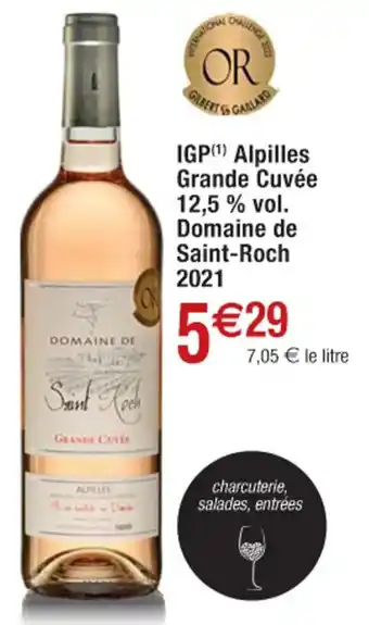 Cora x Carrefour IGP Apilles Grande Cuvée 12,5% Vol Domaine De Saint-Roch 2021 offre