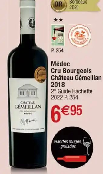 Medoc Cru Bourgeois Château Gémeillian 2018