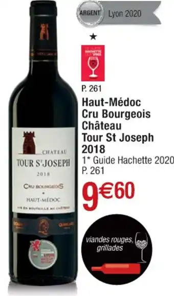 haut-Médoc Cru Bourgeois Chùteau Tour St Joseph 2018