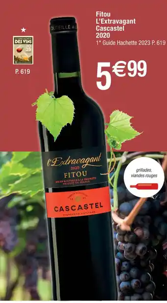 Cora x Carrefour Fitou L'Extravagant Cascastel 2020 offre