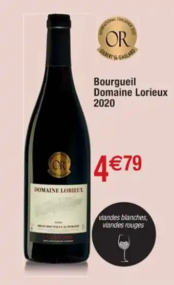 Cora x Carrefour Bourgueil Domaine Lorieux 2020 offre