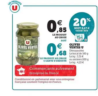 Hyper U Olives Vertes U offre