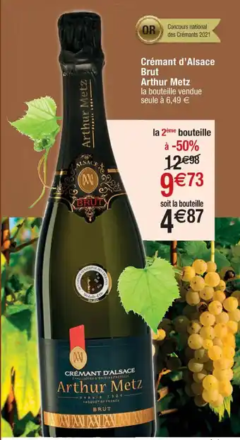 Cora x Carrefour Crémant D'alsace Brut Arthur Metz offre