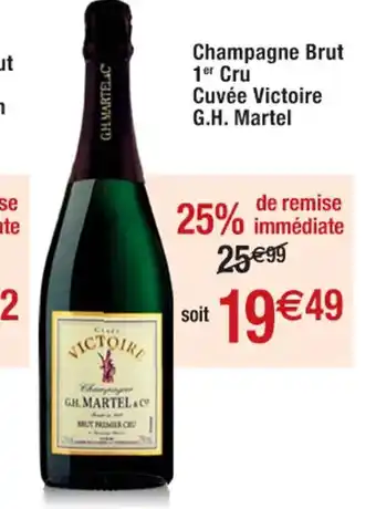Champagne Brut 1 Cru Cuvée Victoire G.H. Martel