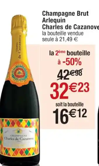 Champagne Brut Arlequin Charles De Cazanova
