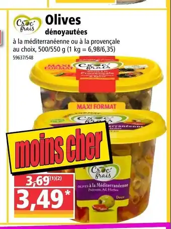 Norma Olives dénoyautées offre