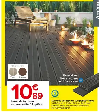 Lame De Terrasse En Composite Neva