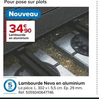 Castorama Lambourde Neva En Aluminium offre