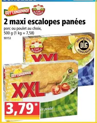 Norma 2 maxi escalopes panées offre
