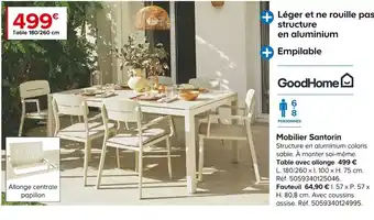 Castorama Mobilier Santorin offre