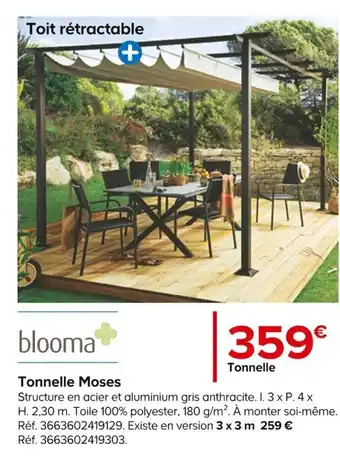 Castorama Tonnelle Moses offre