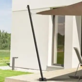 E.Leclerc Brico Idmarket mât de fixation pour voile d'ombrage h. 220 cm poteau et base acier offre