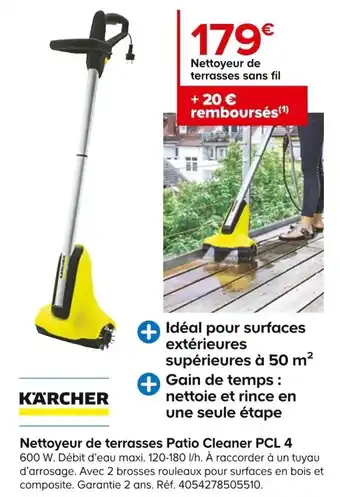 Castorama Nettoyeur De Terrasses Potio Cleaner PCL 4 offre