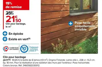 Clin Pour Bardage