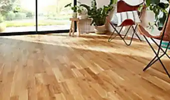 Parquet contrecollé clipsable en chêne colourstrophy 2 finition vitrifiée coloris naturel l.14 x ép.1 cm