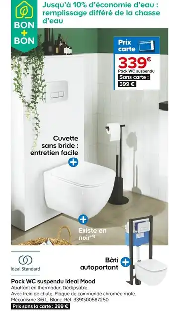 Pack WC Suspendu Ideal Mood
