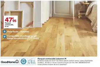 Castorama Parquet Contrecollé Liskamm M offre