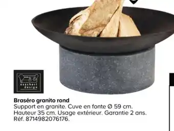 Castorama Braséro Granito Rond offre