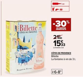 Carrefour Côtes-de-provence offre