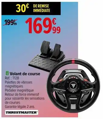 Carrefour Volant de course thrumstmaster offre