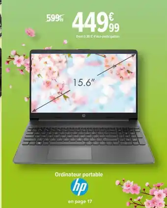 Carrefour Ordinateur portable hp offre