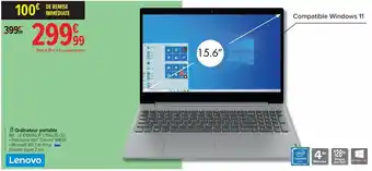 Carrefour Ordinateur portable lenovo offre