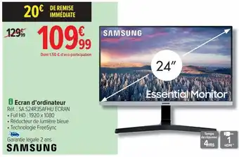 Carrefour Écran d'ordinateur samsung offre