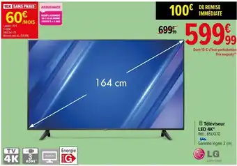 Carrefour Téléviseur led 4k lg offre