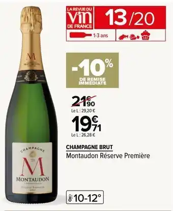 Carrefour Champagne brut offre