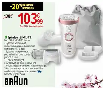 Carrefour Épilateur silkepil 9 braun offre