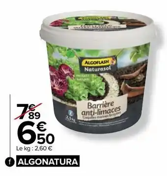 Carrefour Market Barriere anti-limaces algoflash naturasol offre