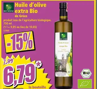 Norma Huile d'olive extra Bio offre