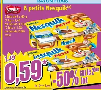 Norma 6 petits Nesquik offre