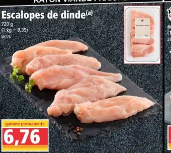 Norma Escalopes de dinde offre