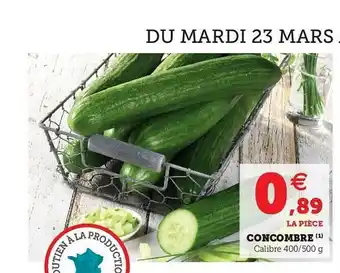 Hyper U Concombre offre