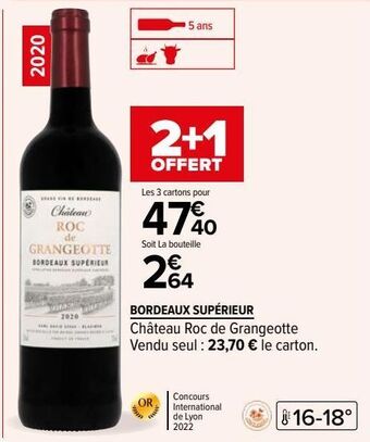Carrefour Bordeaux supérieur offre