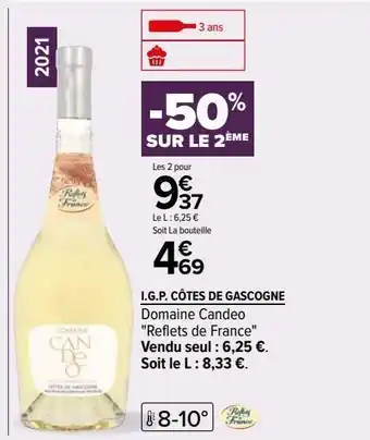 Carrefour I.g.p. côtes de gascogne offre