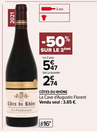 Carrefour Côtes-du-rhône offre