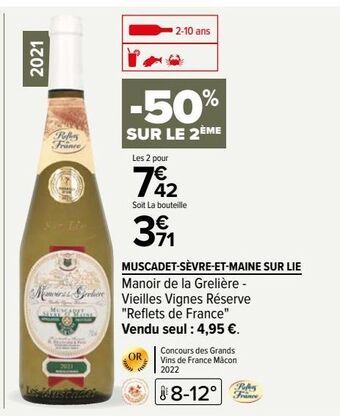 Carrefour Muscadet-sèvre-et-maine sur lie offre