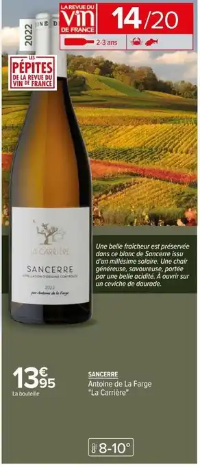 Carrefour Sancerre offre