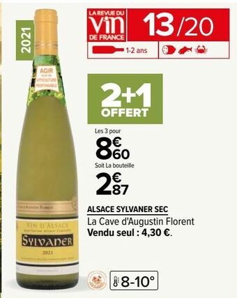 Carrefour Alsace sylvaner sec offre