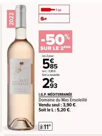 Carrefour I.g.p. méditerranée offre