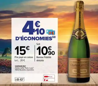 Carrefour Champagne brut offre