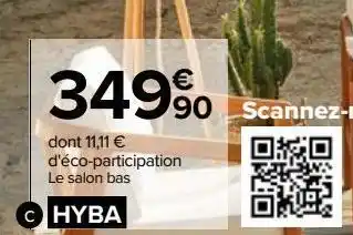 Carrefour Salon bas tokyo offre