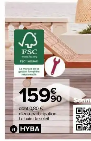 Carrefour Bain de soleil tana offre