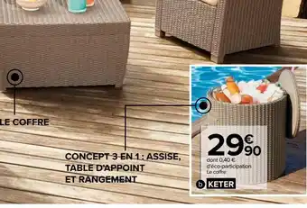 Carrefour Coffre cool stool offre