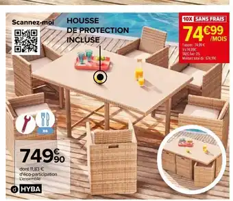 Ensemble ouvéa 7 pièces encastrable